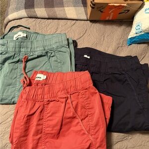 3pairs Sonoma Women's Shorts - Coral, Teal, and Navy